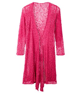 HB494B Breezy Popcorn Long Cardigan £40