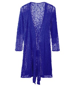 HB494C Breezy Popcorn Long Cardigan £40