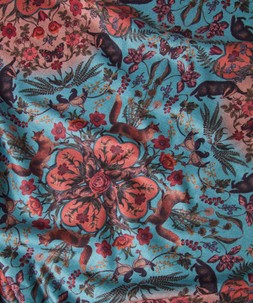 HB563A Winter Wonderland Luxury Scarf Blue Multi £30 (4)