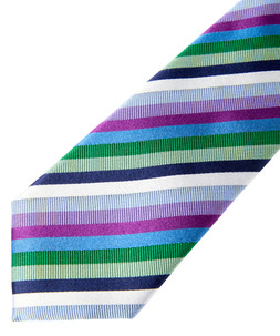 HB566A Edgware Silk Stripe Tie Purple Multi £25 (3)