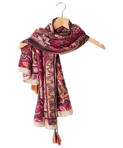 HB587A Misty Remarkable Tassel Scarf Multi £20 (3)