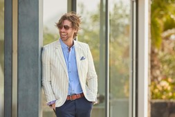 Sensational Stripe Linen Blend Blazer £110
