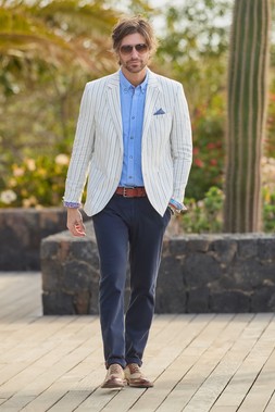 Sensational Stripe Linen Blend Blazer £110