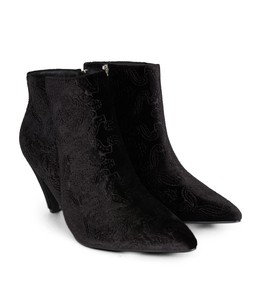 KA390A4 Vivacious Embossed Velvet Ankle Boots £60