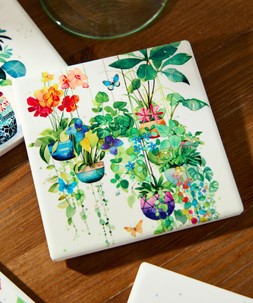 Meadows In Bloom Pack Of 4 Ceramic Coasters £18 ZK416A 5