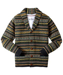 MK377A Fabulous Fairisle Cardigan Green £60