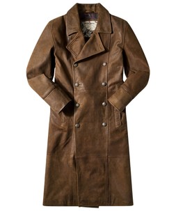 ML120A Marvelous Military Longline Coat Brown £290