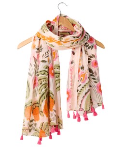 Paradise Island Tassel Print Scarf £20