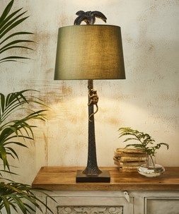 Serene Bohemian Climbing Monkey Table Lamp £120 ZL124A 1