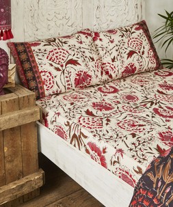 Serene Bohemian Floral Bohemia Border Print Matching Bedding £14.00 - £32.00 ZB220A 1