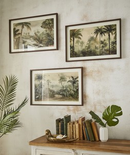Serene Bohemian Sepia Palm Framed Prints Set Of 3 £75 ZA769A 1