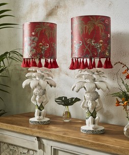 Serene Bohemian Set of 2 Monkey Lamps £138 ZL110A 4