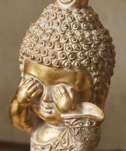 Serene Bohemian Three Wise Buddha Figures £45 ZA744A 4