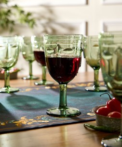 Set Of 6 Deco Face Wine Glasses £35 ZK407A 5
