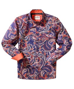 SM848A Standout Paisley Long Sleeve Shirt £40