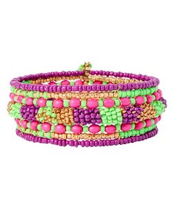 Tropical Sunset Beaded Bangle £18