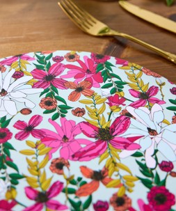 Vivid Garden Blooms Placemat £25 ZK419A 4