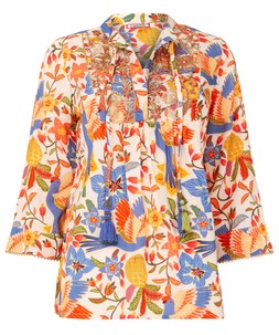 WA409A Birds of Paradise Embroidered Top £50