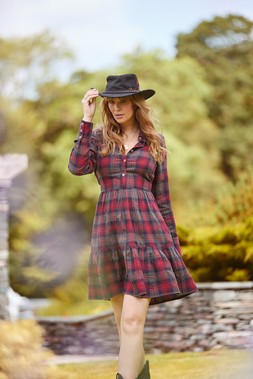WF317A Francesca Check Dress Grey £45 165