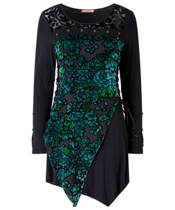 WG713A Dazzling Devore Jersey Tunic Top £60