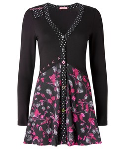 WG720A Pretty Florals Jersey Mesh Tunic Top £50