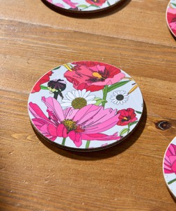 Wild Poppies Pack Of 4 Coasters £19 ZK418A 4