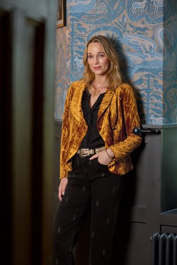 WJ759A Crushed Velour Statement Jacket £85