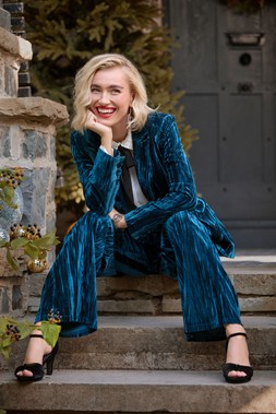 WJ764A Loretta Crushed Velvet Jacket £85