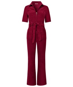 WM001A Pixie Cord Jumpsuit Berry £65