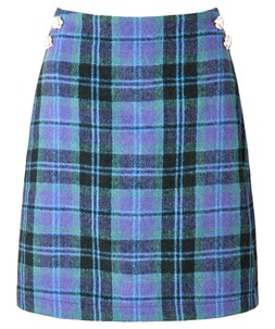 WS492A Suzie Check Mini Skirt Blue £45