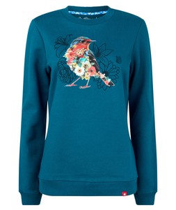 WU263A Remarkable Robin Sweatshirt Teal £40