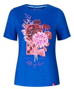 WU266A Fleur Pretty Floral Tee Navy £20