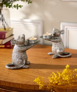 3 Marvellous Mice Candle Holders £35