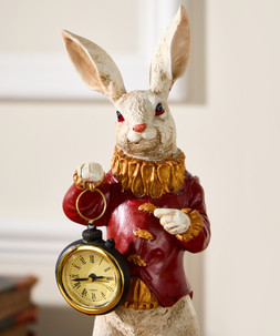 White Rabbit Standing Clock Figure £35