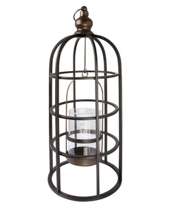 Industrial Bird Cage Lantern Candle Holder £48