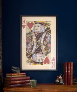 King Of Hearts Collage Framed Wall Art £165