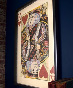 King Of Hearts Collage Framed Wall Art £165
