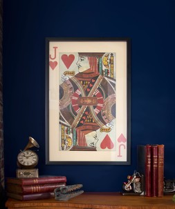 Jack Of Hearts Collage Framed Wall Art £165