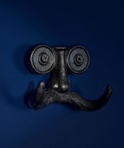 Gents Moustache Cast Iron Coat Hook £18