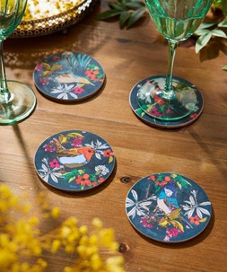 Cherry Blossom Birds Pack Of 4 Coasters £19