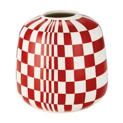 circus redandwhitecheckeredvase bs €24.99