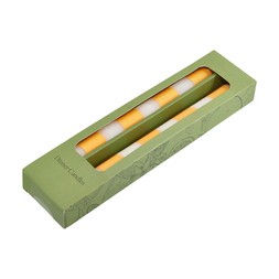 colourful yellowandwhitestripecandlestick €9.99