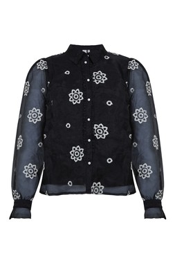 TK Maxx - Black and White Patterned Collared Top - €36.99 (RRP €84.00)