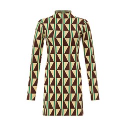 TK Maxx brown tile patterned knitted dress €59.99
