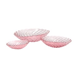 Geo-digital setOf3PinkGlassBowls £12.99