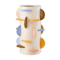 Gifting Digitopia creamCeramicVaseWithHalfDiscs RRP120 54.99