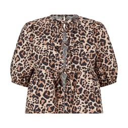 Leopard bow blouse 14.99