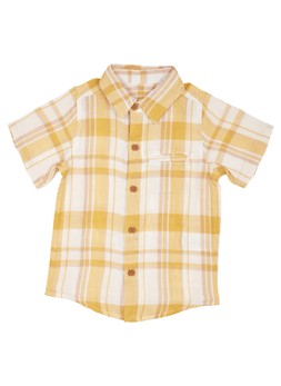 TK Maxx kids yellow checkered shirt £6.99 (RRP £36.00)