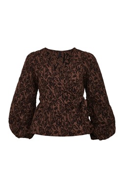 TK Maxx - Women - brown & black blouse &pound;12.99 (RRP &pound;38.00)