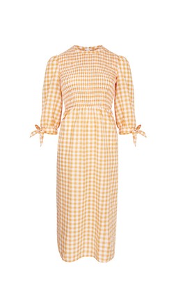 Tk Maxx Women Orange Gingham Dress £29.99 (RRP £149.99)